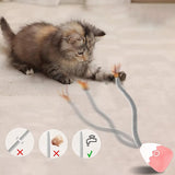 Rechargeable Cat Teasing Wand Toy