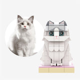 Customisable Cat Brick Figure（Upload Photo at Checkout））